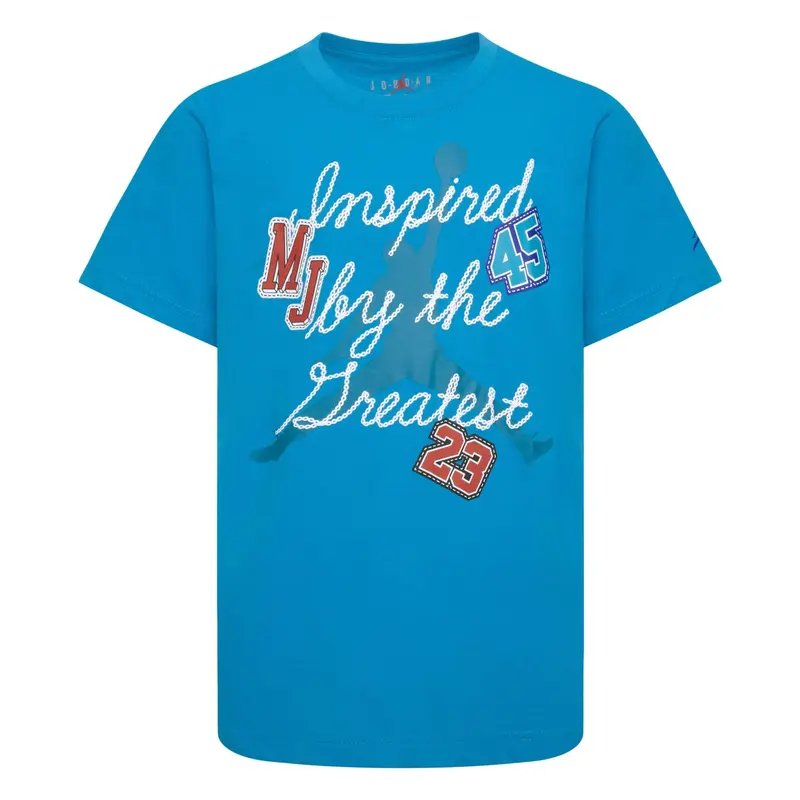 NIKE JORDAN T-SHIRT INSPIRED PATCHES SHORT SLEEVES JR 95D005 BG8