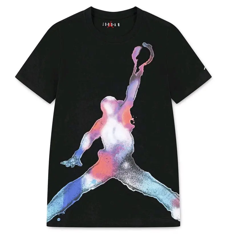 NIKE JORDAN T-SHIRT POOLSIDE JUMPMAN CON GRAFICA GRANDE COLORATA JR 95D820 023