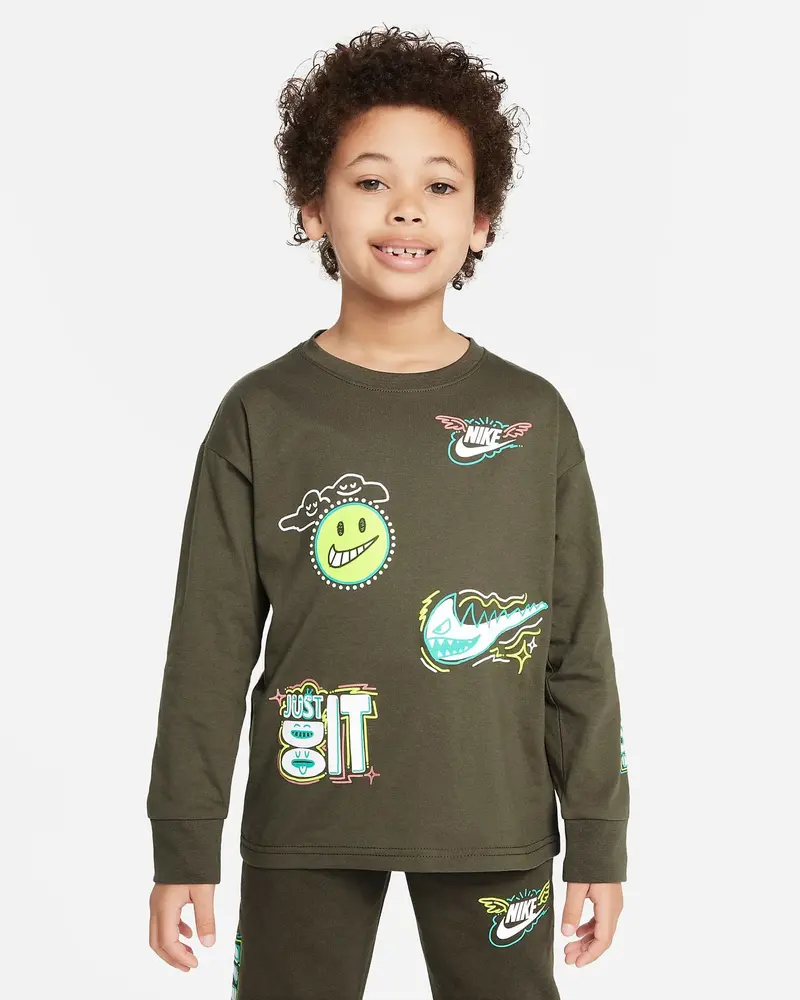 NIKE NSW ART OF PALY RELAXED LONG SLEEVES 86L109 F84