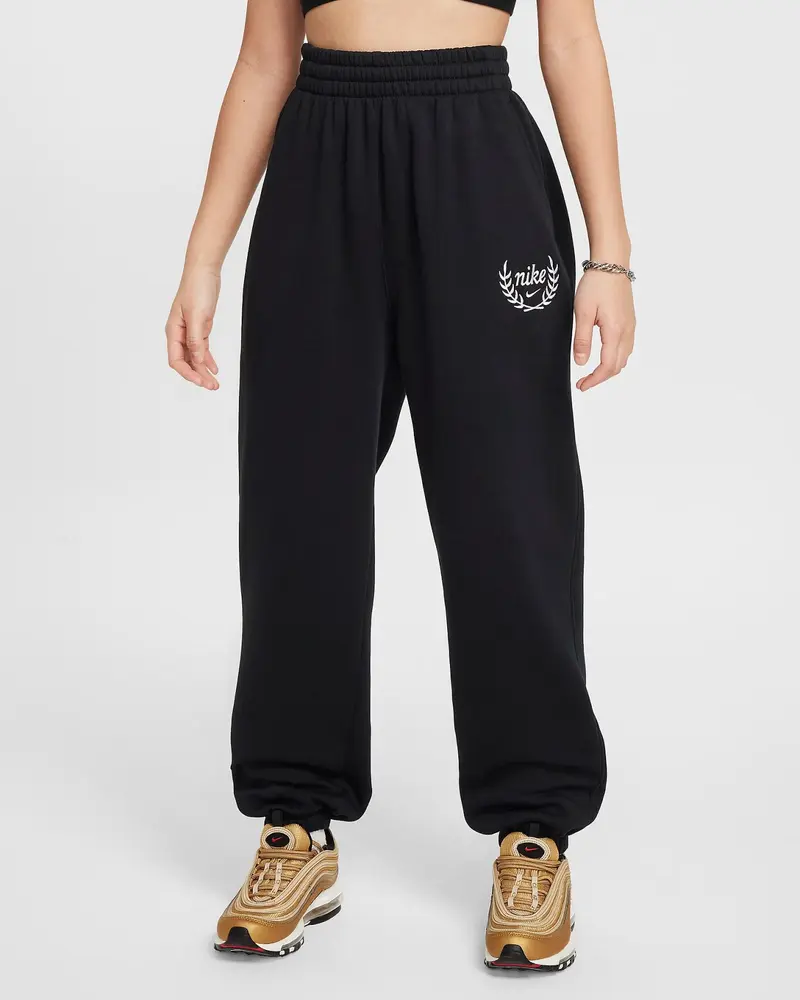 NIKE PANTALONE IN FLEECE CON LOGO JR FZ5571 010
