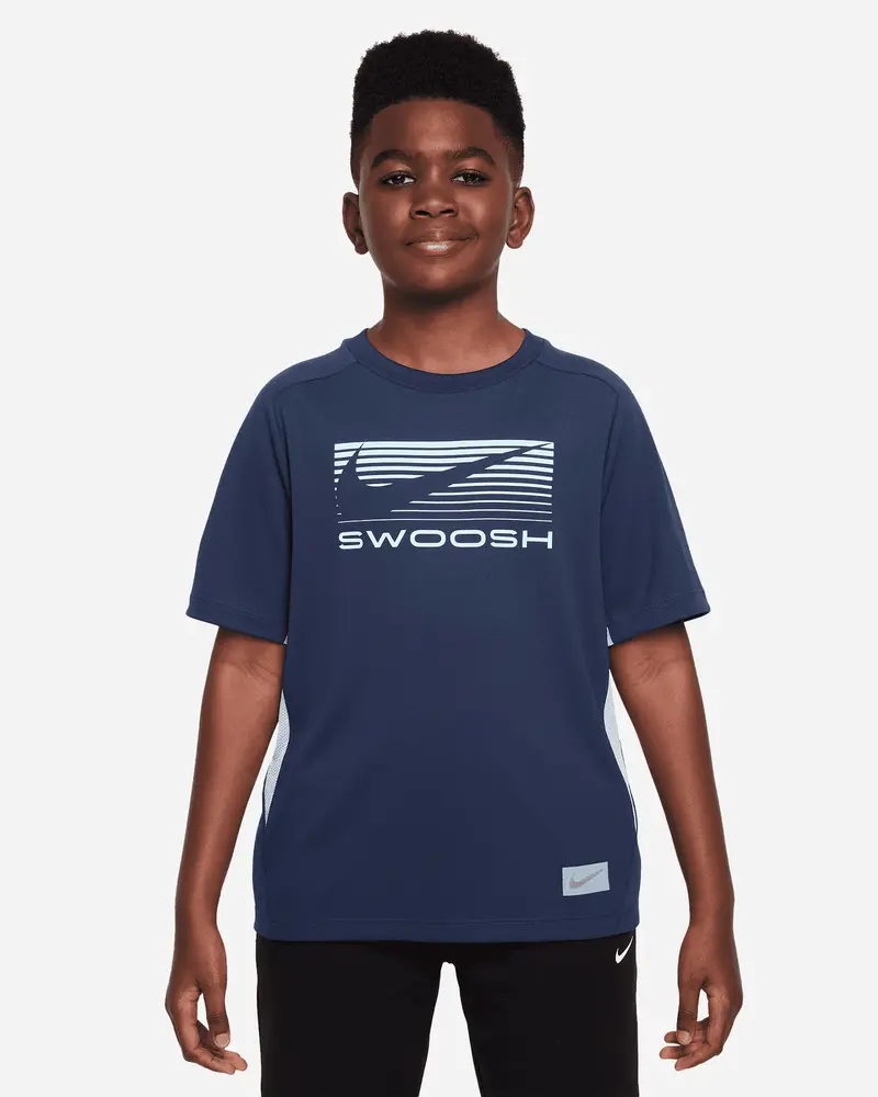 NIKE T-SHIRT C/LOGO A CONTRASTO JR HJ3743 410