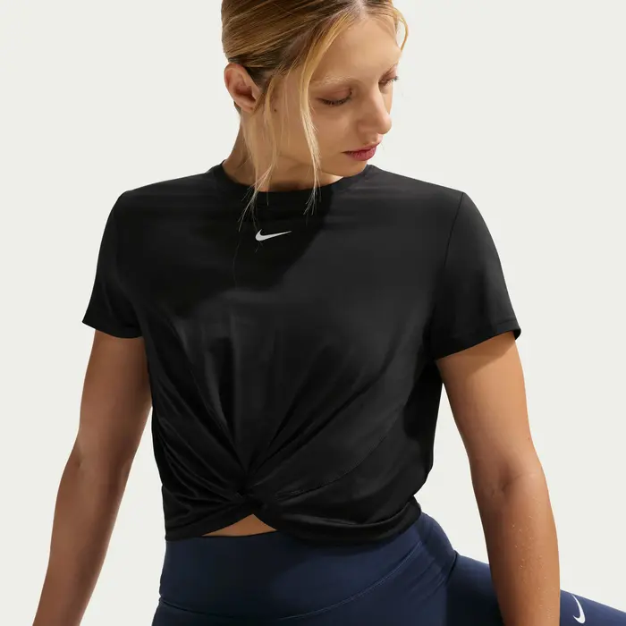 NIKE T-SHIRT CLASSIC TWIST DONNA CON LOGO HJ1054 013