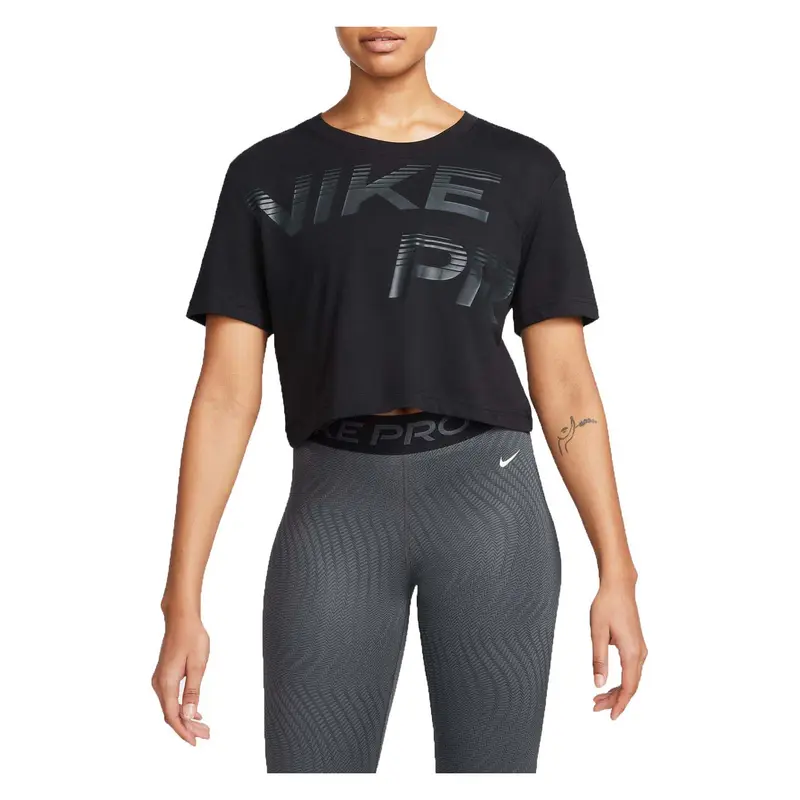 NIKE T-SHIRT PRO SHORT SLEEVES DRI-FIT DONNA FQ4985 010