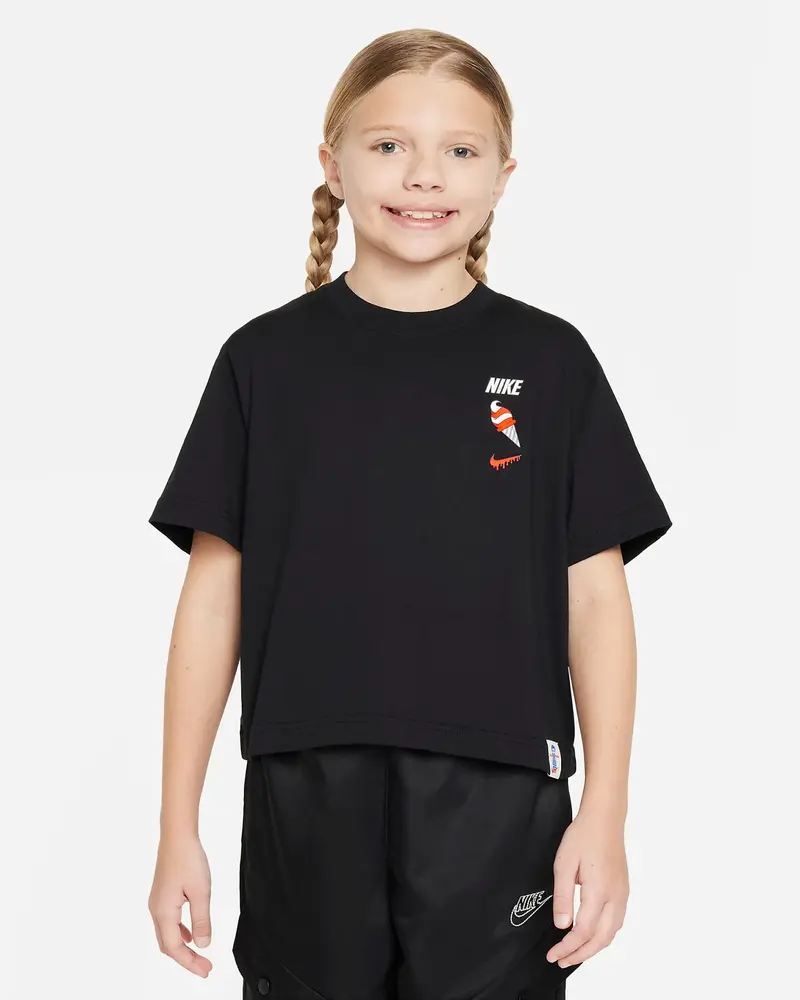 NIKE T-SHIRT SPORTSWEAR JR FV5495 010