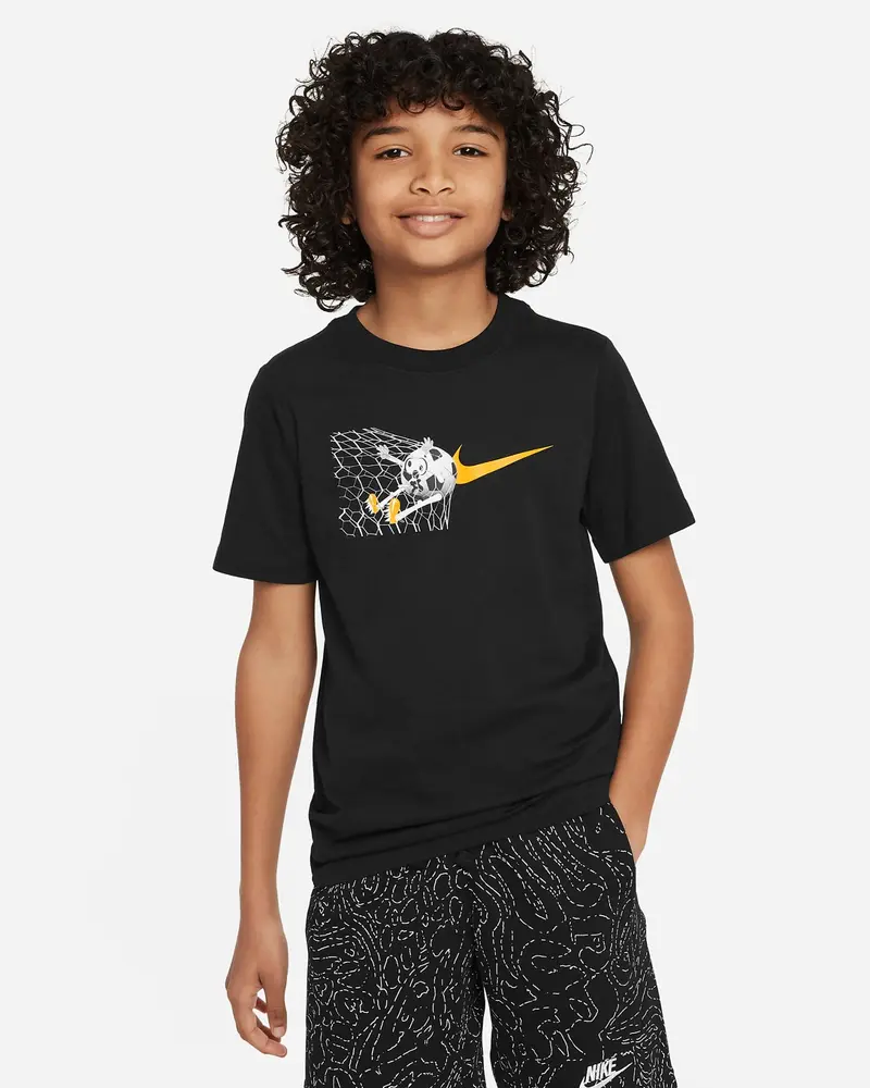 NIKE T-SHIRT SPORTSWEAR SOCCER BALL JR FD3974 010