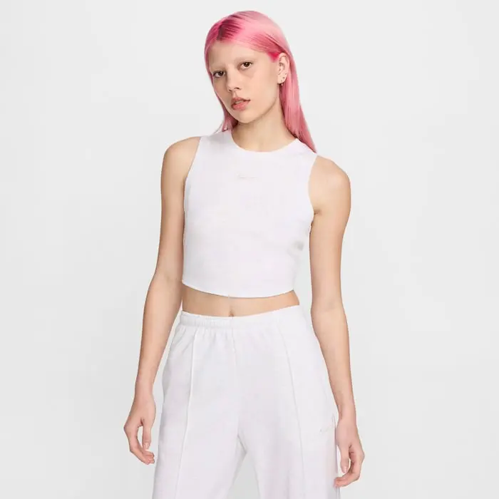 NIKE TOP A COSTINE CROP CON LOGO DONNA FB8279 051