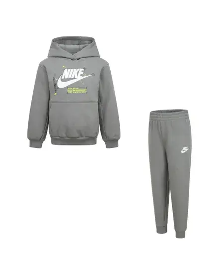 NIKE TUTA FELPATA CON LOGO JR 86M350 G3F