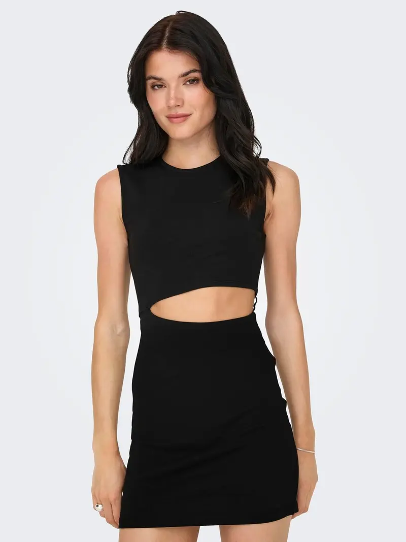 ONLY ABITO CON TAGLIO VIVO DONNA 15337753 BLK