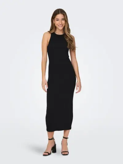 ONLY ABITO LUNGO SMANICATO IN JERSEY BETTY 15311923 BLK