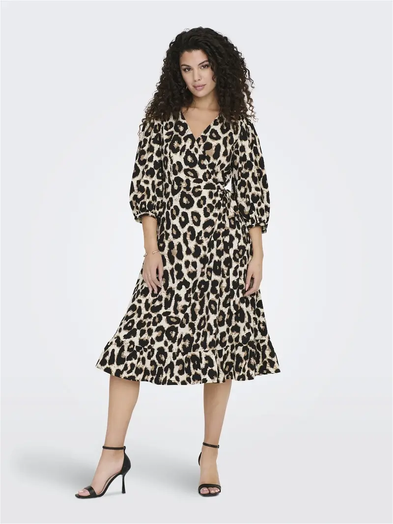 ONLY ABITO OLIVIA 3/4 WRAP MIDI DONNA 15253350 CLD