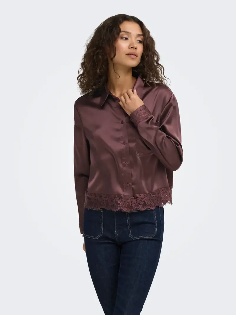 ONLY CAMICIA INDONA IN RASO E PIZZO 15380413 CLT