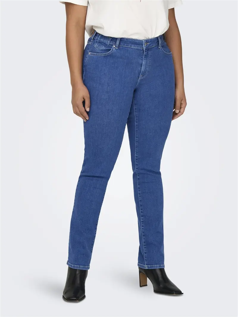 ONLY CARMAKOMA PANTALONI JEANS ALICIA REGULAR DENIM 187 DONNA 15313012 MDB