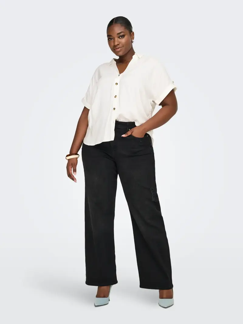 ONLY CARMAKOMA YASMIN CAMICIA 15372772 SNW