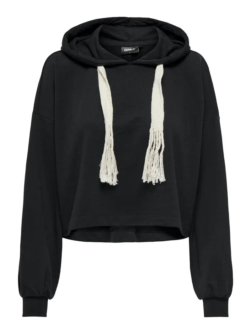ONLY FELPA MEG LIFE LONG SLEEVES UB DONNA 15312120 BLK
