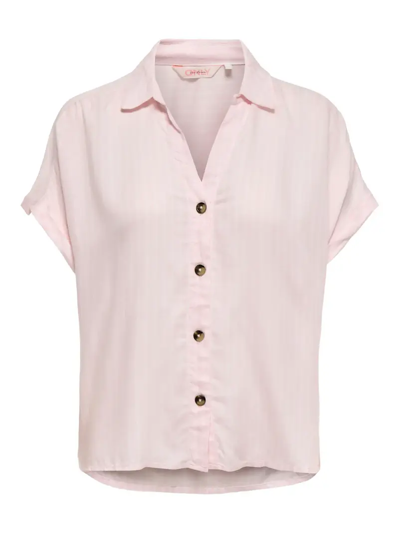 ONLY GIBSI-PUORI SS CAMICIA CON SCOLLO A V DONNA 15370650 CLD
