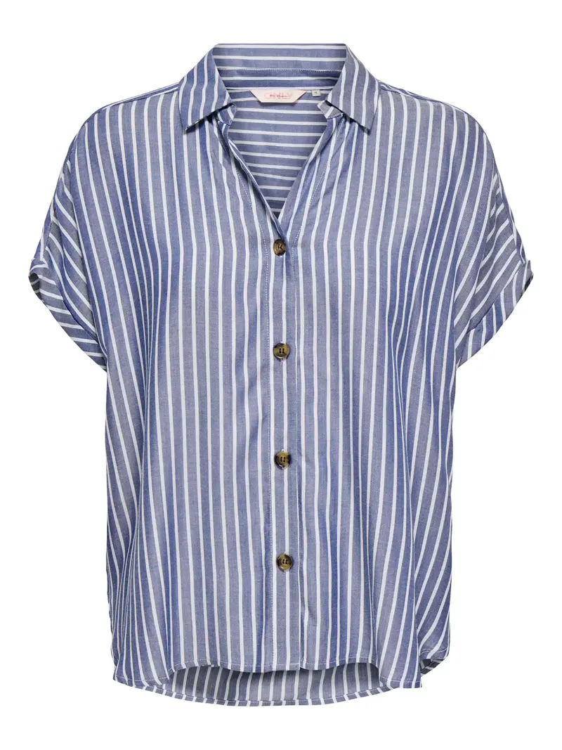 ONLY GIBSI-PUORI SS CAMICIA CON SCOLLO A V DONNA 15370650 MBD
