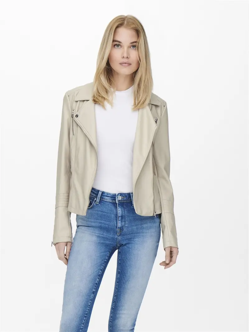 ONLY GIUBBOTTO GRMMA LEATHER BIKER DONNA 15153079 SVL