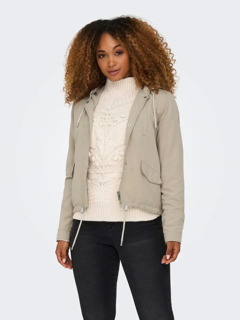 ONLY GIUBBOTTO SKYLAR HOOD SPRING JACKET DONNA 15218613 WHP