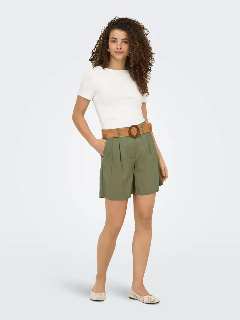 ONLY IBIZA PANTALONCINI CORTI CON CINTURA 15370298 MRD