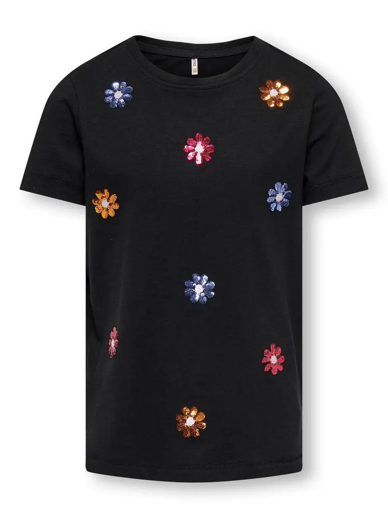 ONLY KIDS T-SHIRT KITA CON MARGHERITE 15307838 BLK