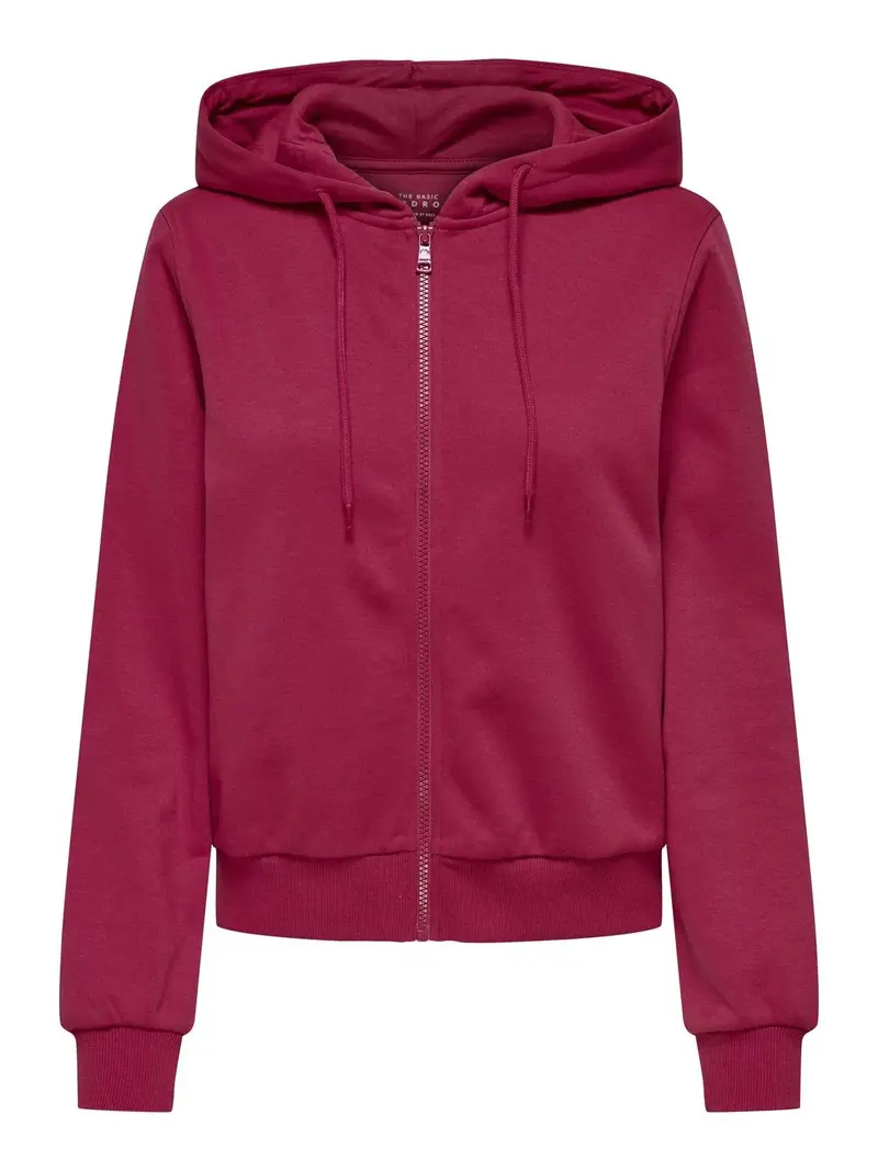 ONLY MAGLIONE BELLA MANICA LUNGA GIROCOLLO CON ZIP E CAPPUCCIO DONNA 15326712 GRA