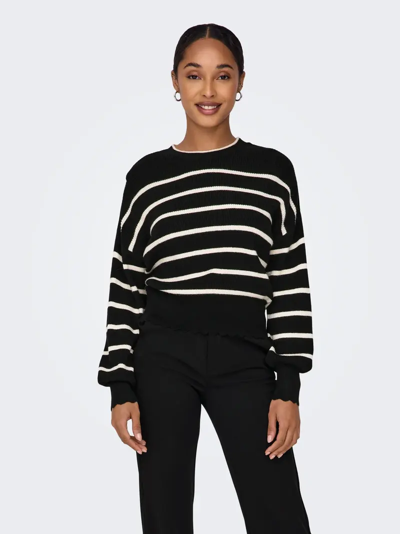ONLY MAGLIONE IBI GIROCOLLO DONNA 15279935 BLK