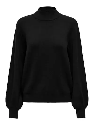 ONLY MAGLIONE LANNY A COLLO ALTO DONNA 15327635 BLK