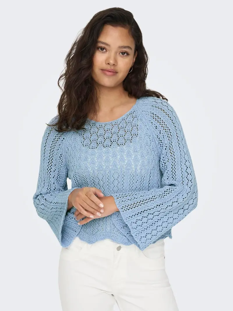 ONLY MAGLIONE NOLA LIFE 3/4 PULLOVER KNIT DONNA 15233173 LTB