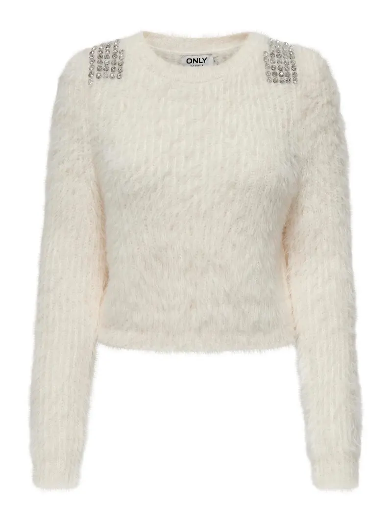 ONLY MAGLIONE SURI TEDDY  GIROCOLLO DONNA 15327597 CLD