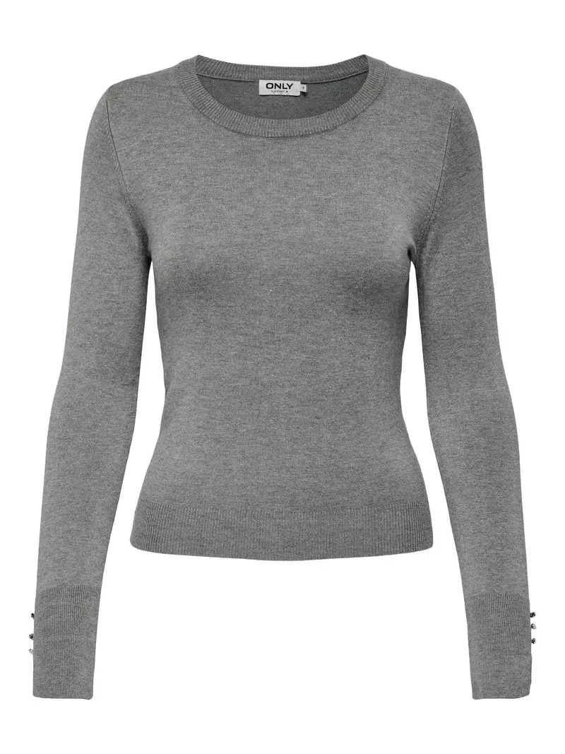 ONLY MAGLIONE VENICE MANICA LUNGA CON BOTTONI SULLA MANICA DONNA 15331686 LGM