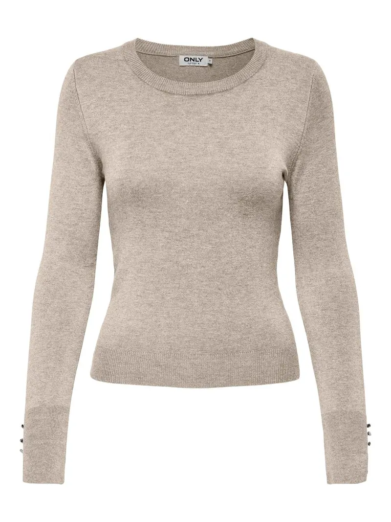 ONLY MAGLIONE VENICE MANICA LUNGA CON BOTTONI SULLA MANICA DONNA 15331686 WTG