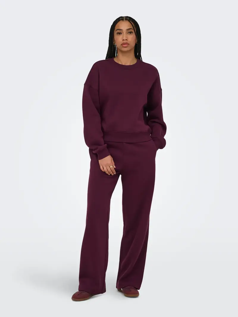 ONLY PANTALONE IN FELPA DONNA LARGO BEST 15338734 FIG