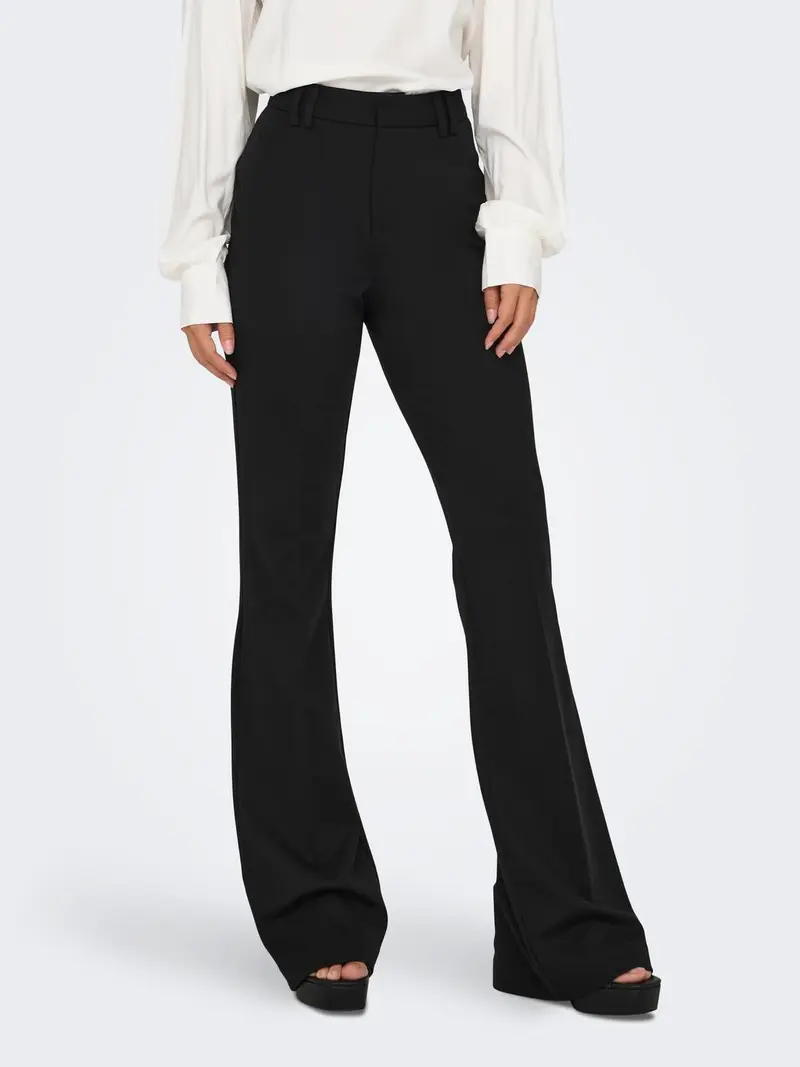 ONLY PANTALONE PEACH A ZAMPA DI ELEFANTE DONNA 15298660 BLK