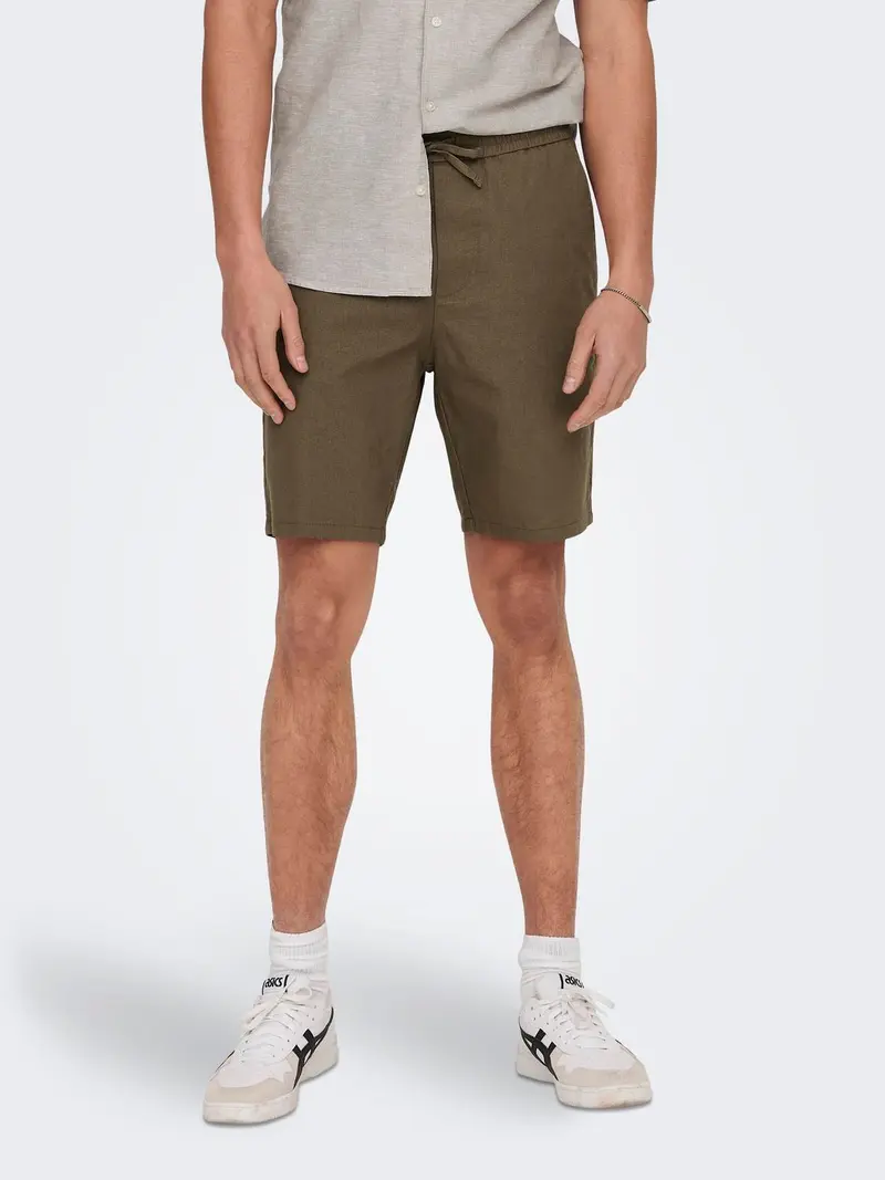ONLY&SONS BERMUDA IN LINO 0007 COT UOMO 22024967 TKE