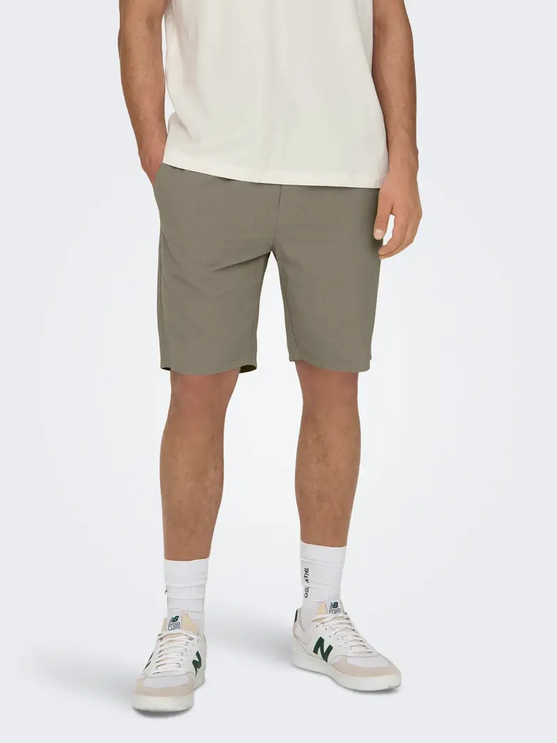 ONLY&SONS BERMUDA IN LINO 0007 COT UOMO (col