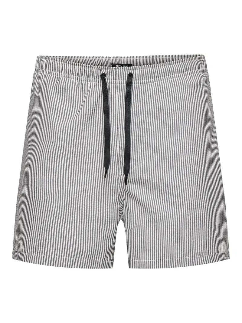 ONLY&SONS BOXER MARE TED STRIPE SEERSUCKER UOMO 22021841 BLK