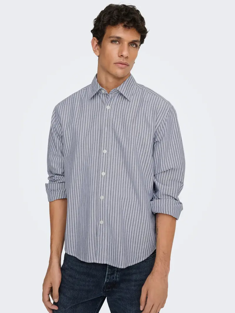 ONLY&SONS CAMICIA ONS GIORGIO TESSUTO RIGATO 22036696 PBW