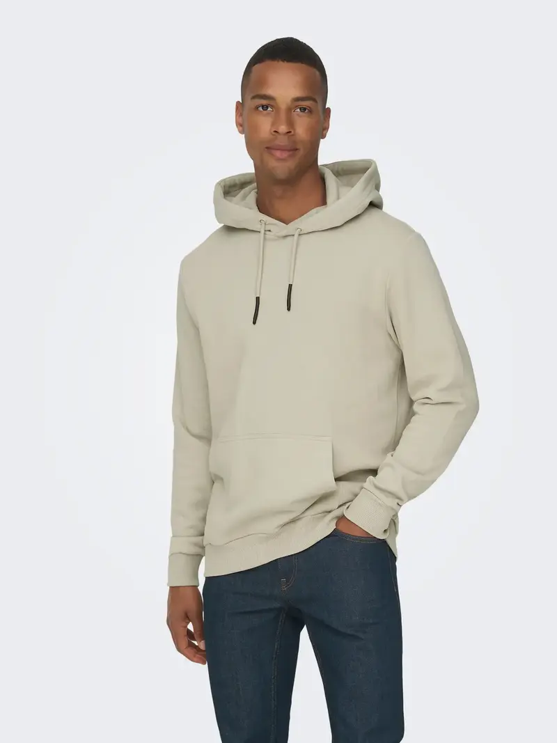 ONLY&SONS CERES FELPA CON CAPPUCCIO UOMO 22018685 DTP