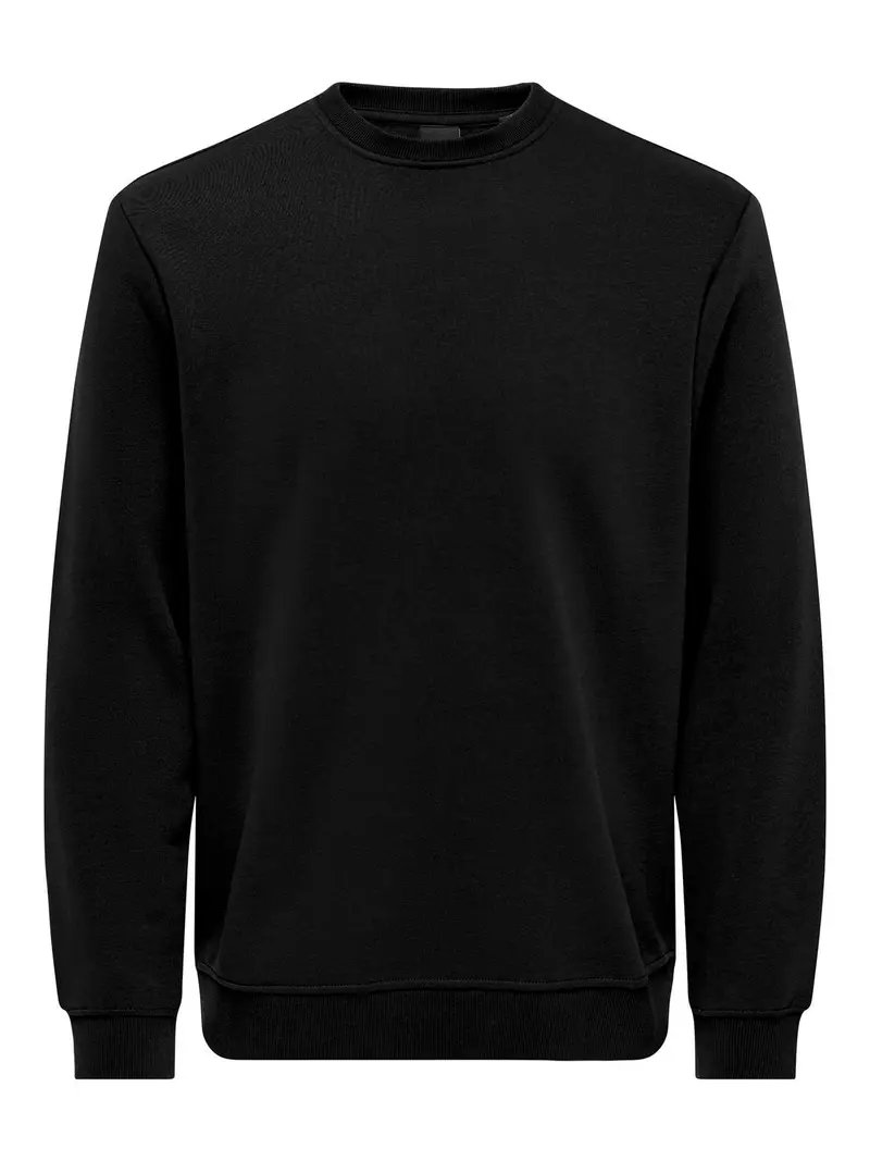 ONLY&SONS FELPA GIROCOLLO CREW NECK UOMO 22029226 BLK