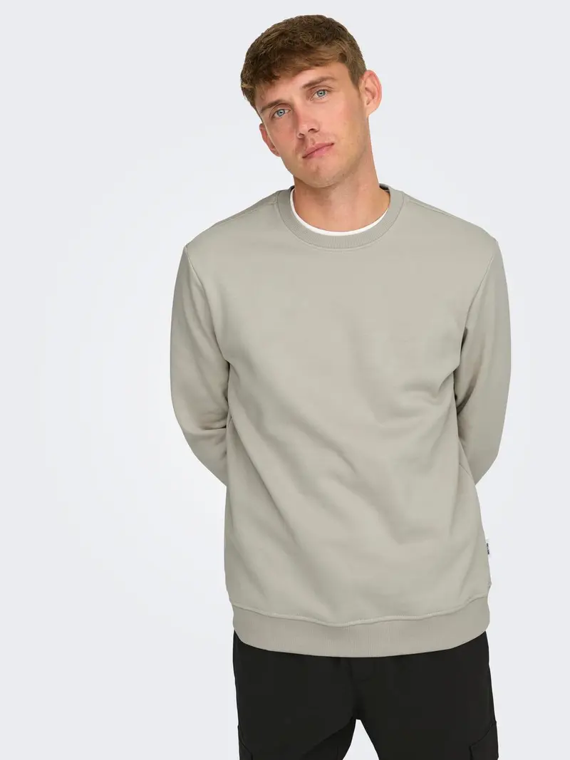 ONLY&SONS FELPA GIROCOLLO CREW NECK UOMO 22029226 SVL