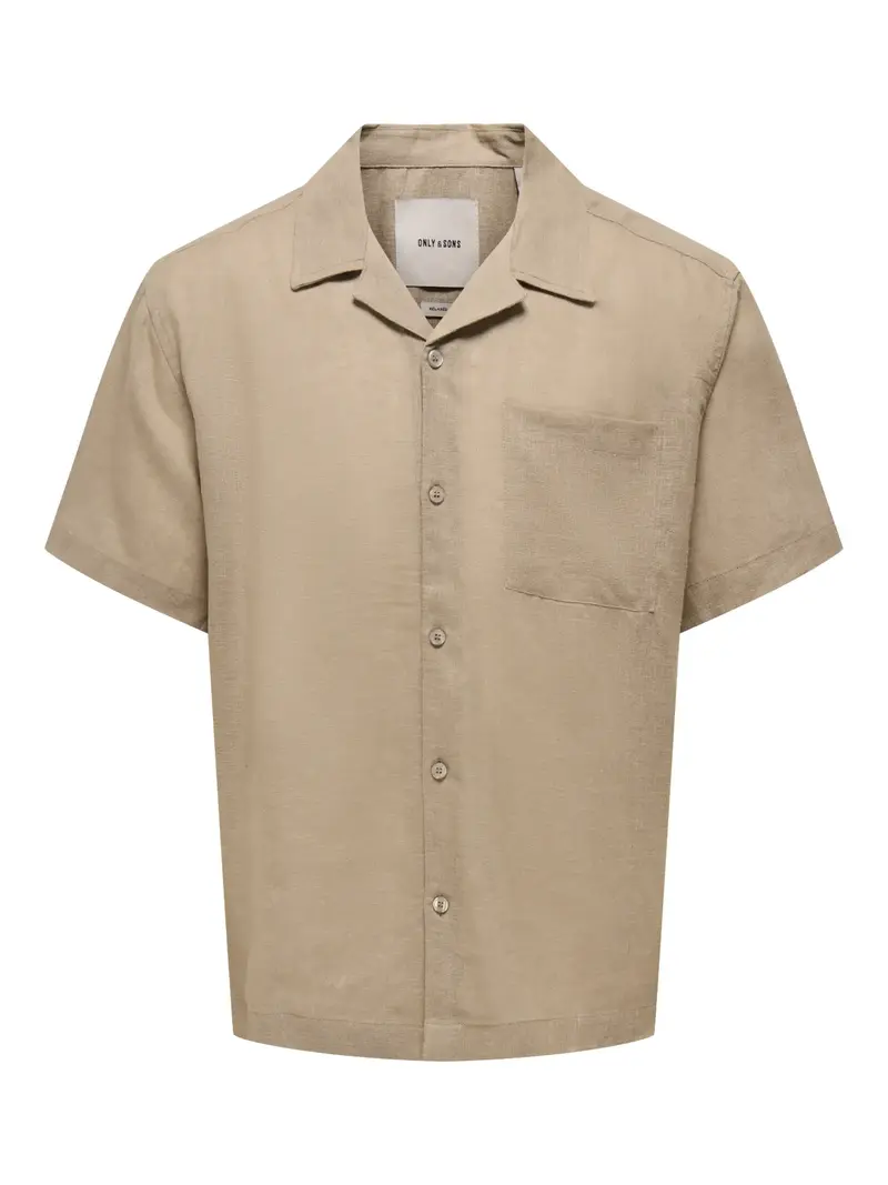 ONLY&SONS LAURENCE CAMICIA IN LINO MANICA CORTA 22036242 CLA