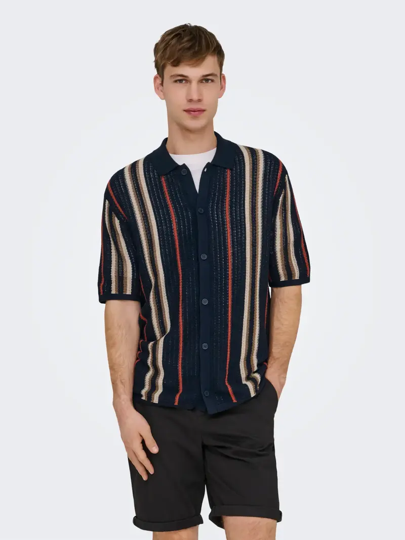 ONLY&SONS LEON CAMICIA RIGATA A MAGLIA 22036679 DKS