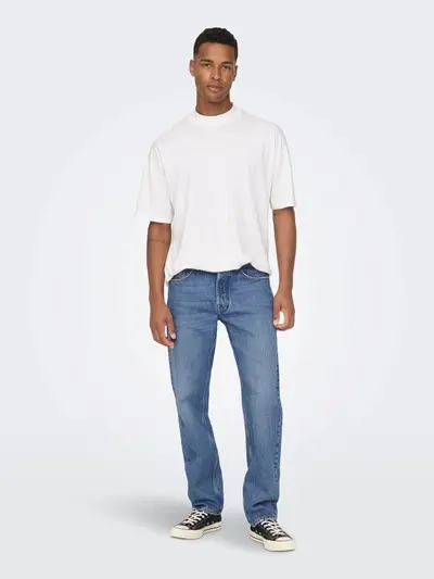 ONLY&SONS M EDGE LOOSE MID. BLUE 4939 JEANS 22024939
