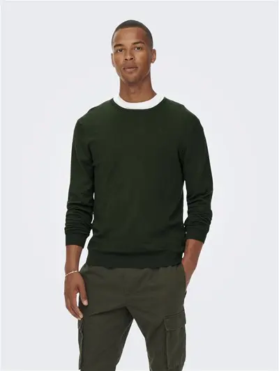 ONLY&SONS M PULLOVER WYLER LIFE REG 14 LONG SLEEVES CREW KNIT 22020088