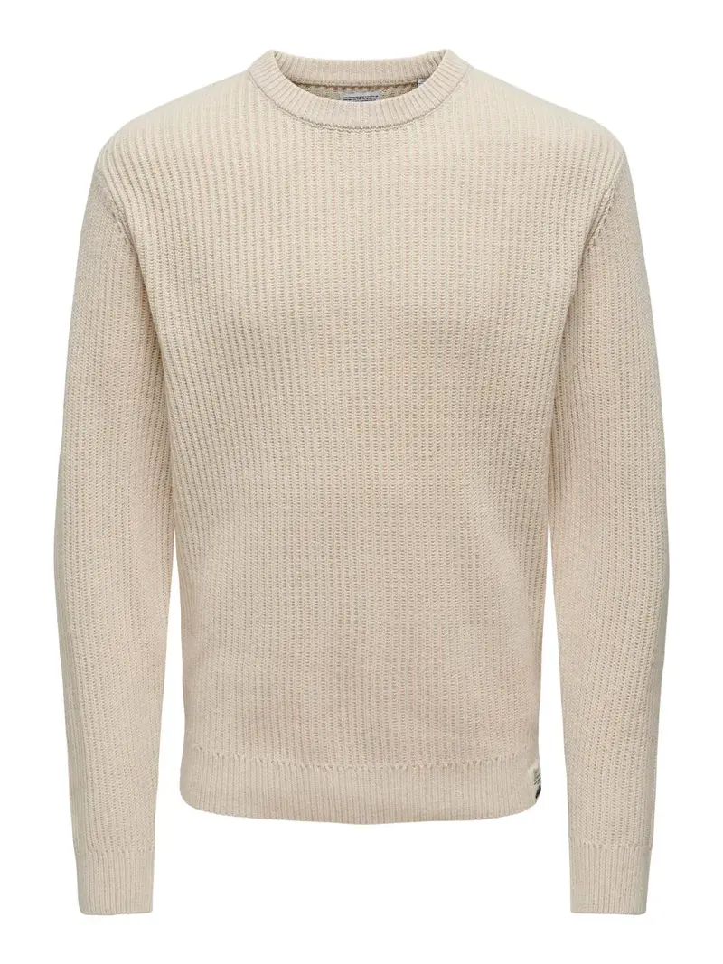 ONLY&SONS MAGLIONE FERGAL EFFETTO NIDO D'APE UOMO 22030208 AWT