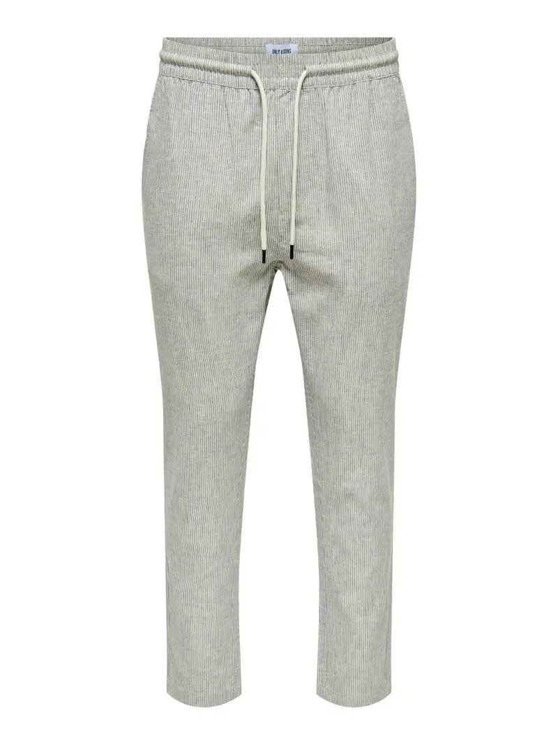 ONLY&SONS PANTALONE LINUS CROP 0136 STRIPE UOMO 22028329 BRS