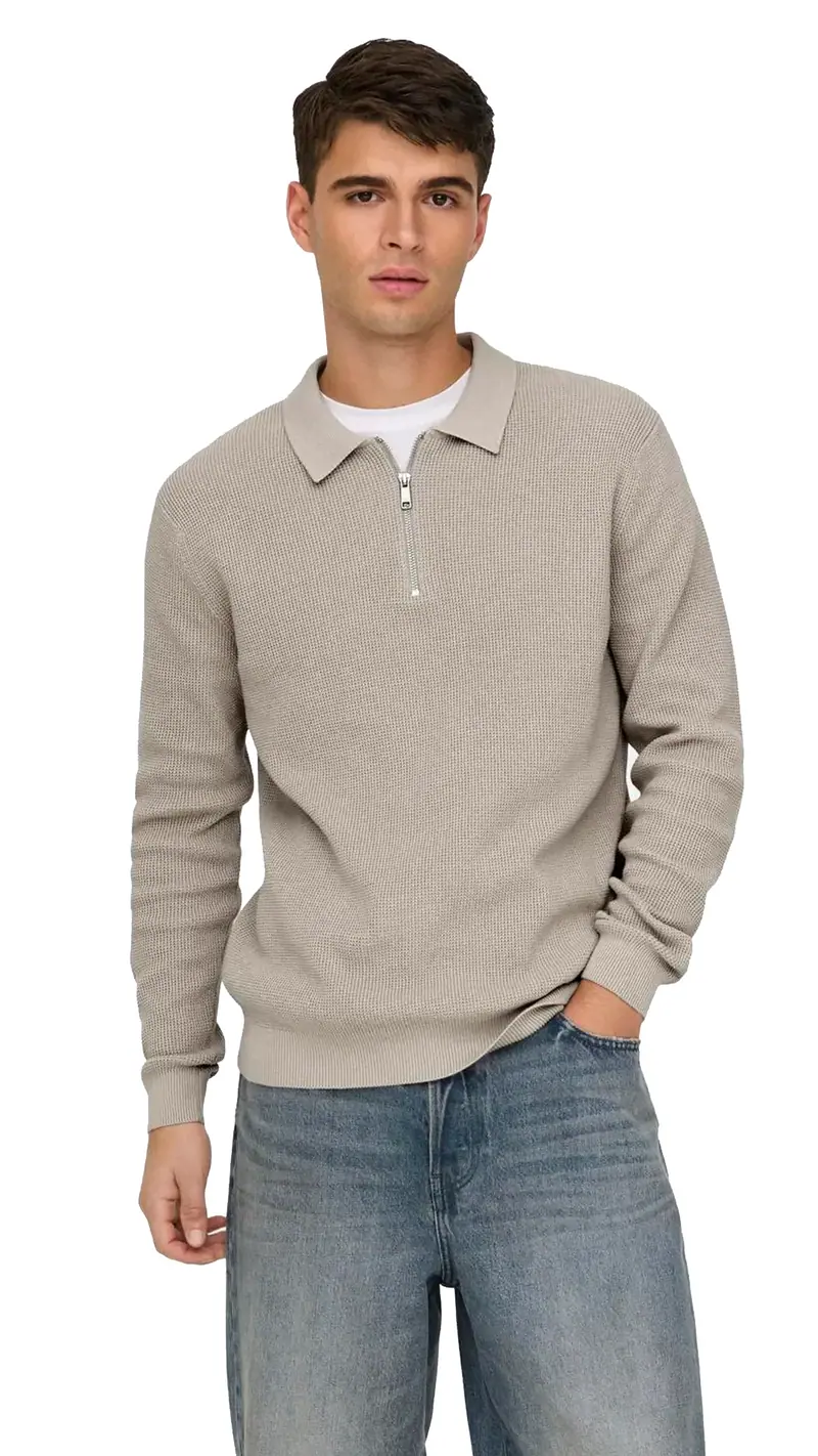 ONLY&SONS POLO MATTEO CON MEZZA ZIP UOMO 22032257 SVL