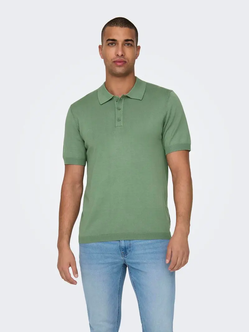 ONLY&SONS POLO WYLER LIFE REGULAR 14 SHORT SLEEVES KNIT UOMO 22022219 HDG