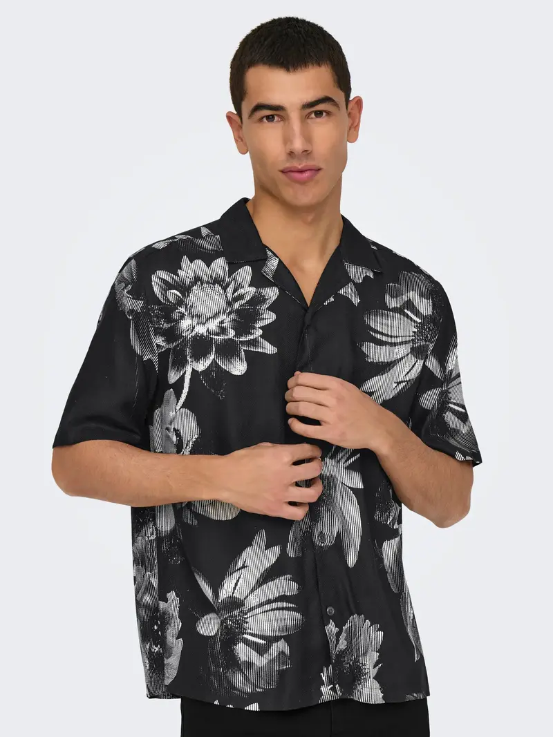 ONLY&SONS ROCKET CAMICIA CON FANTASIA FLOREALE UOMO 22032640 JBK