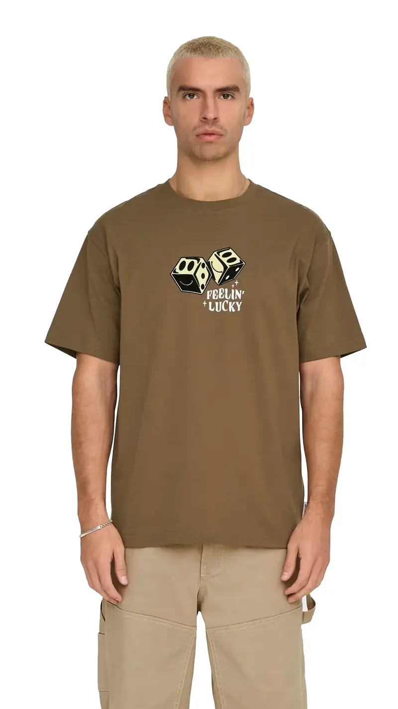 ONLY&SONS T-SHIRT DEREK MEZZA MANICA GIROCOLLO UOMO (SEPIA) 22032267 SPA